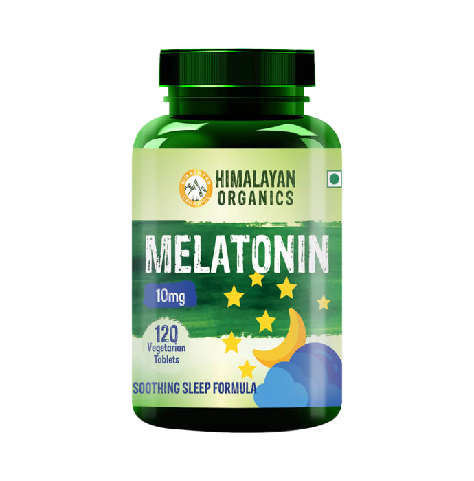 Himalayan Organics Melatonin 10mg Vegetarian Tablet (120'S)