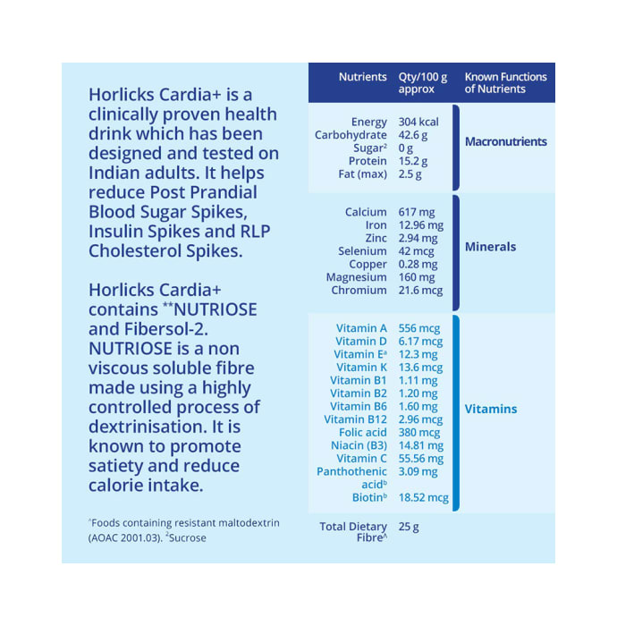 Horlicks Cardia Plus Powder Vanilla (400gm)