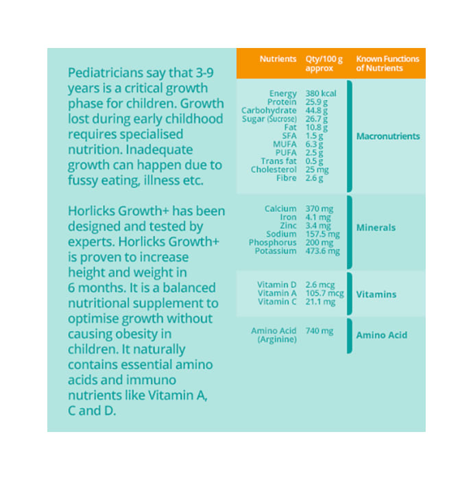 Horlicks Growth Plus Chocolate (400gm)