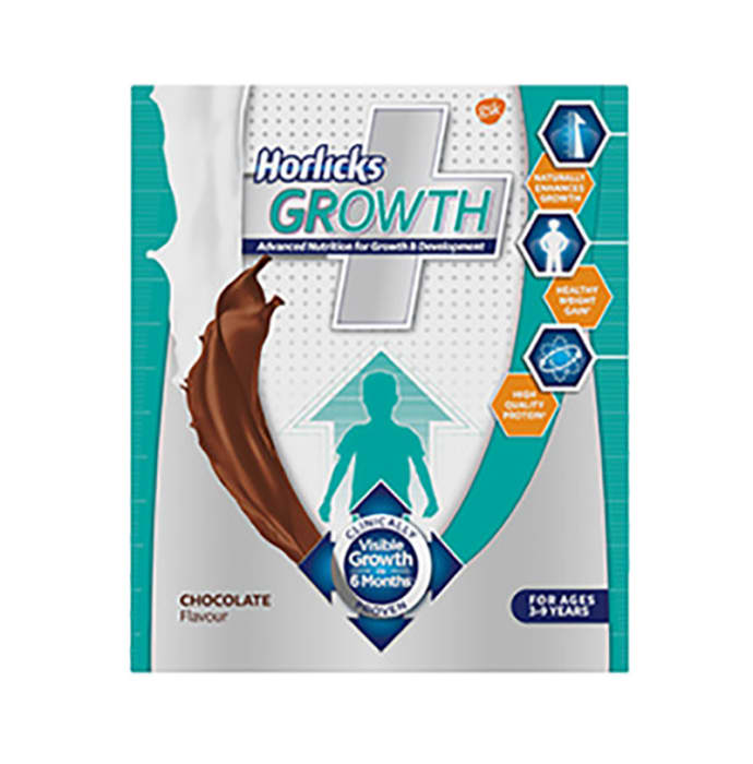 Horlicks Growth Plus Powder Refill Pack Chocolate (200gm)