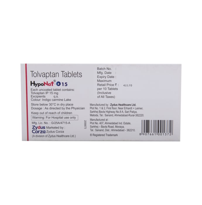 Hyponat-O 15mg Tablet (10'S)