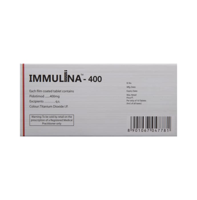 Immulina 400mg Tablet (10'S)