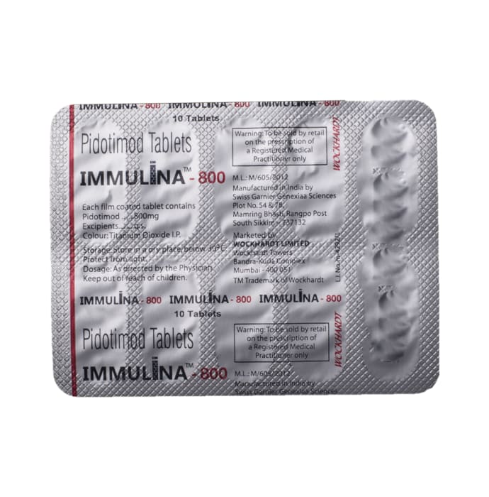 Immulina 800mg Tablet (10'S)