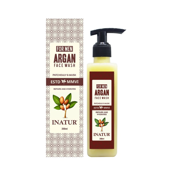 Inatur Men Argan Face Wash (200ml)