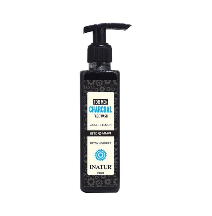 Inatur Men Charcoal Face Wash (200ml)