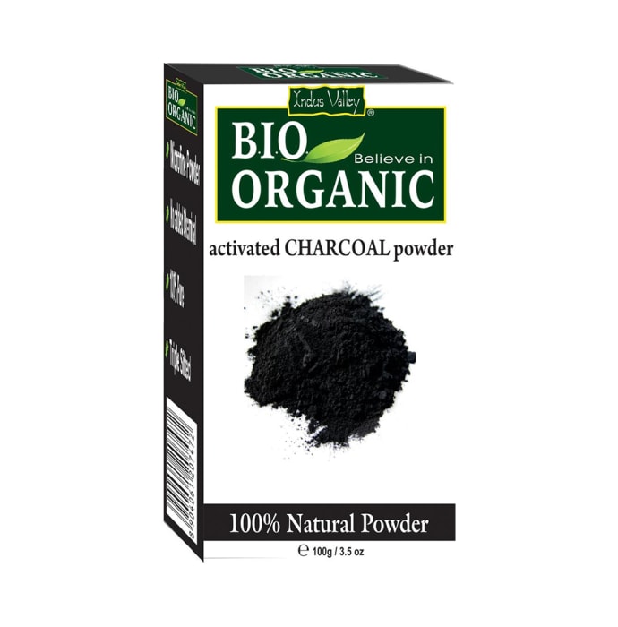 Indus Valley Bio Organic Activated Charcoal Powder (100gm)