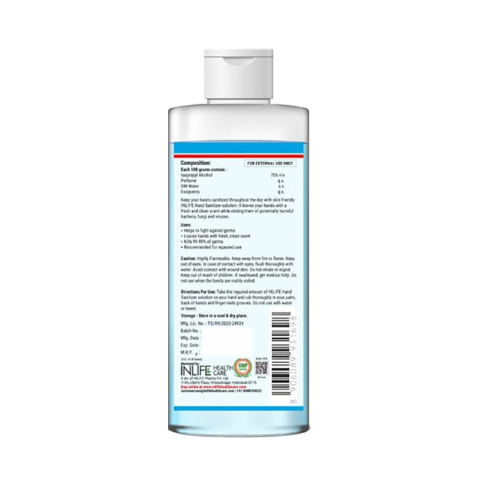 Inlife Disinfectant Hand Sanitizer Gel (500ml)