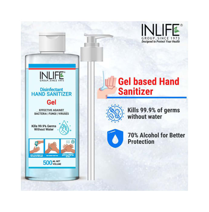 Inlife Disinfectant Hand Sanitizer Gel (500ml)