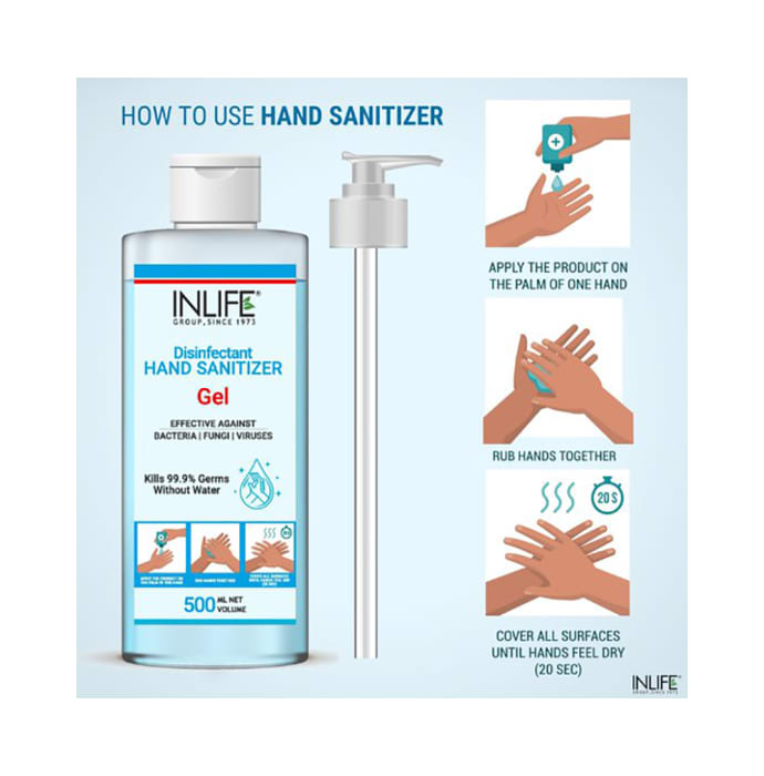 Inlife Disinfectant Hand Sanitizer Gel (500ml)