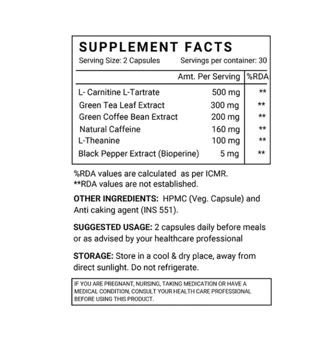 Inlife Fat Burner Vegetarian Capsule