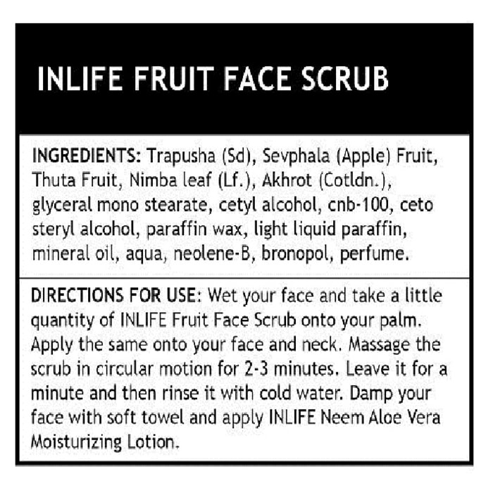 Inlife fruit face scrub (100gm)