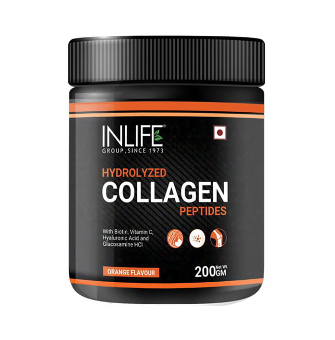 Inlife Hydrolyzed Collagen Peptides Orange (200gm)