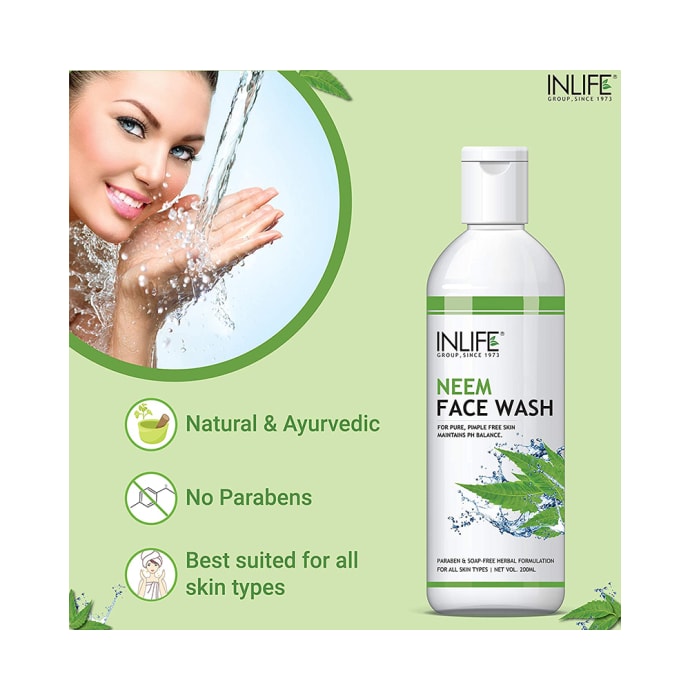 Inlife neem face wash (200ml)