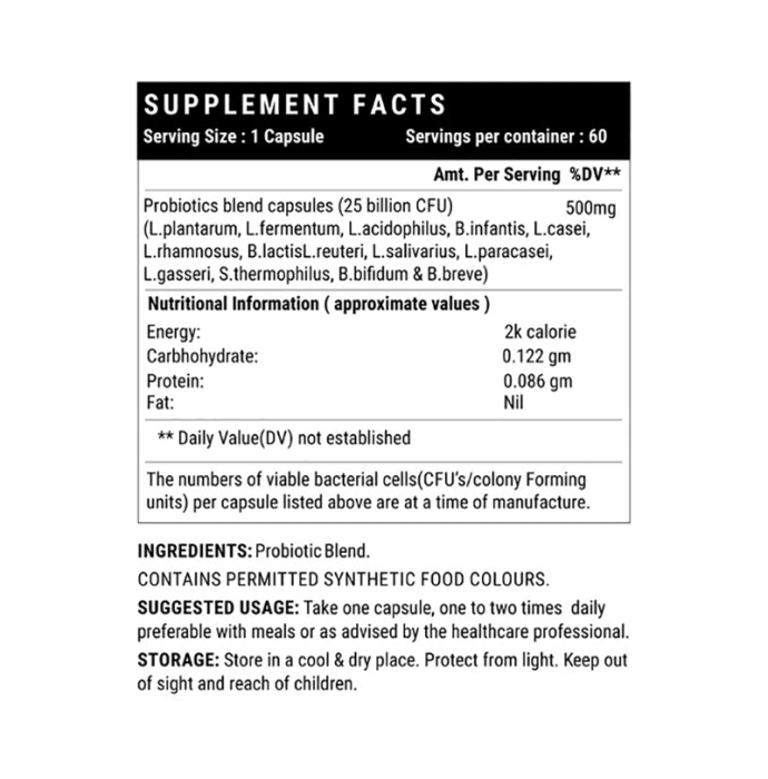 Inlife Probiotic Forte Vegetarian Capsules