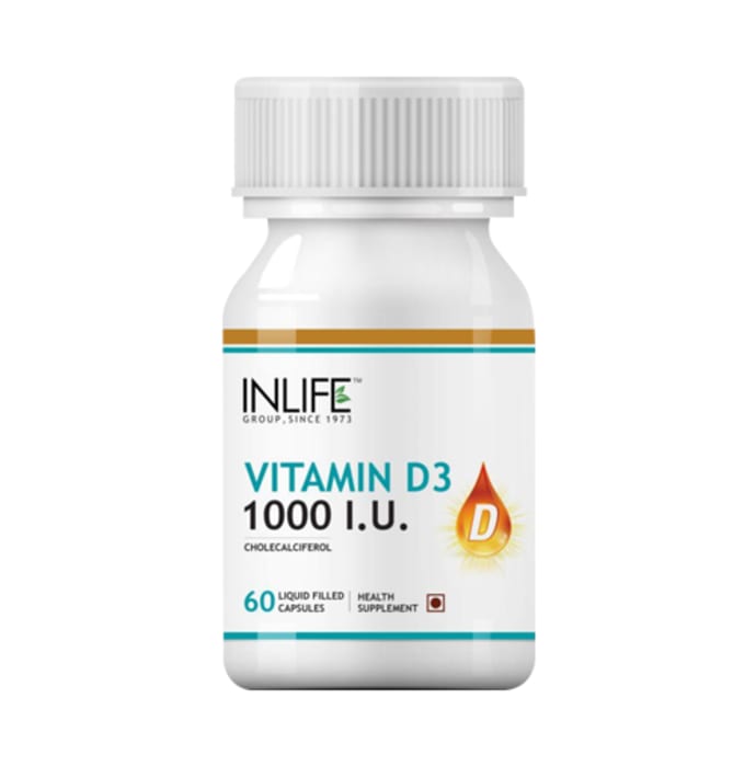 Inlife vitamin d3 1000iu capsule (60'S)