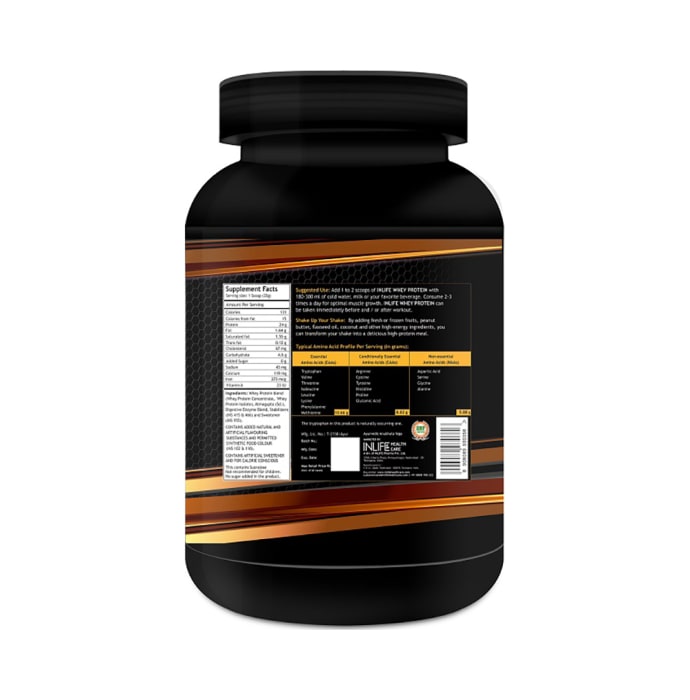 Inlife Whey Protein Powder with Isolate Concentrate Hydrolysate & Digestive Enzymes Mango (2.27kg)