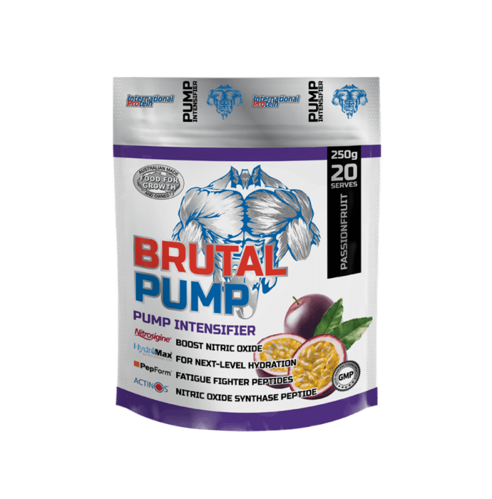 International Protein Brutal Pump Powder Passion Fruit (250gm)