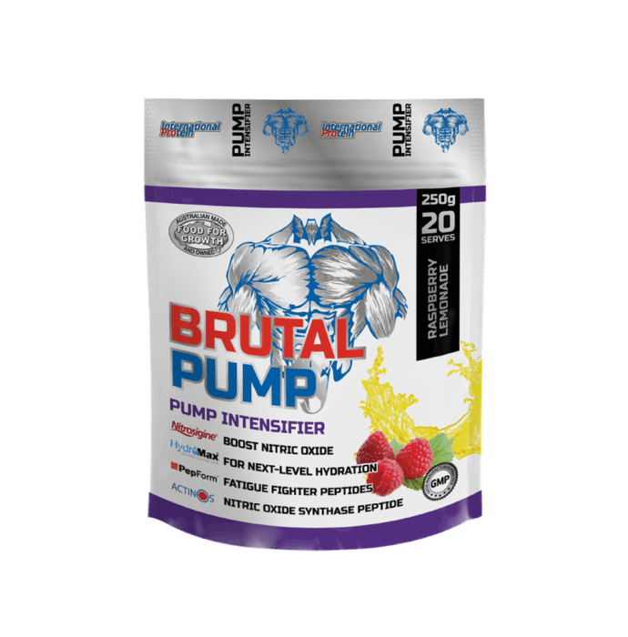 International Protein Brutal Pump Powder Raspberry Lemonade (250gm)