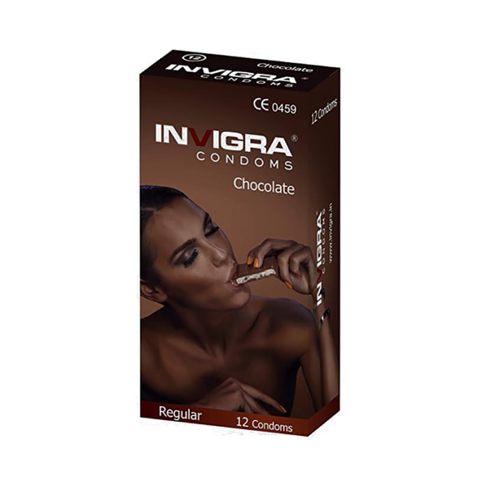 Invigra regular condom chocolate