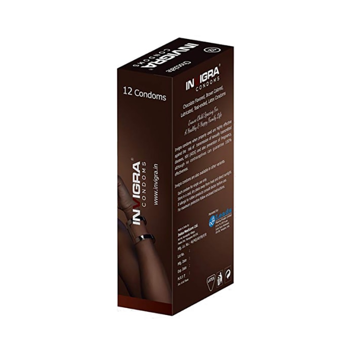 Invigra regular condom chocolate