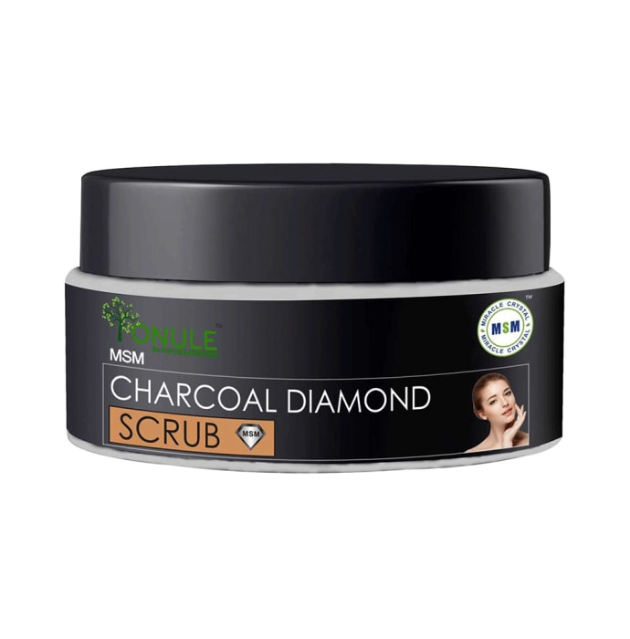 Ionule MSM Charcoal Diamond Scrub (80gm)