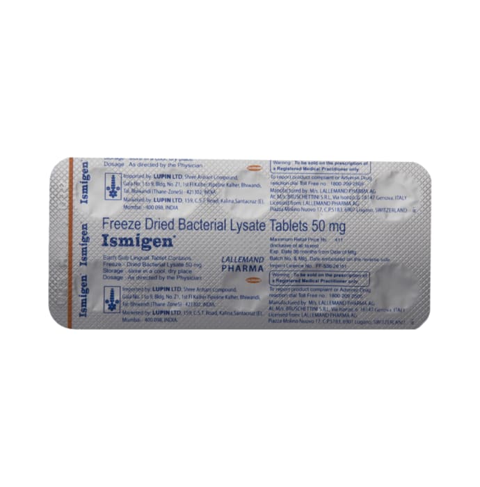 Ismigen 50mg Tablet (10'S)