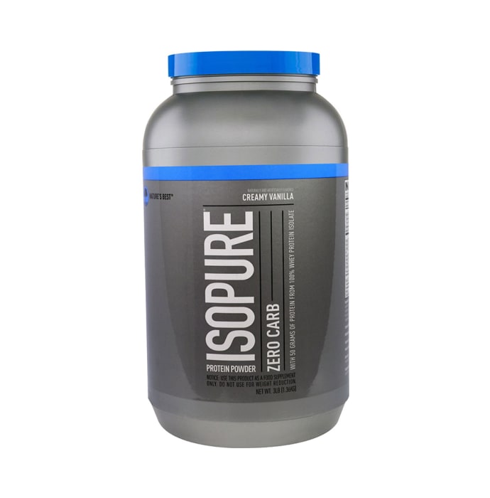 IsoPure Zero Carb 100% Whey Protein Isolate Powder Creamy Vanilla (1lb)