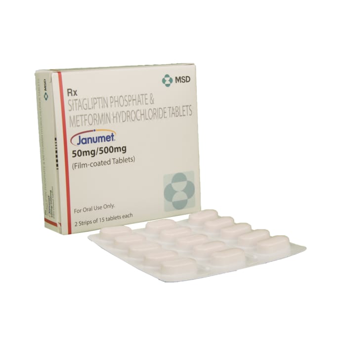 Janumet 50 mg / 500 mg Tablet (15'S)