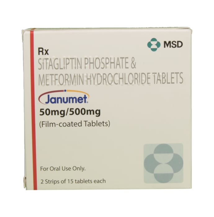 Janumet 50 mg / 500 mg Tablet (15'S)