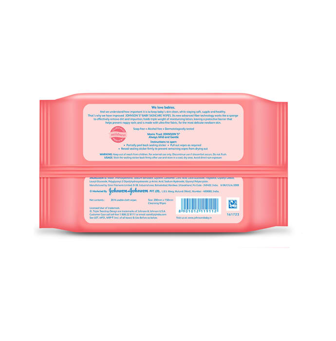 Johnsons baby skincare wipes