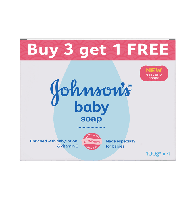 Johnsons baby soap (buy 3 get 1 free)