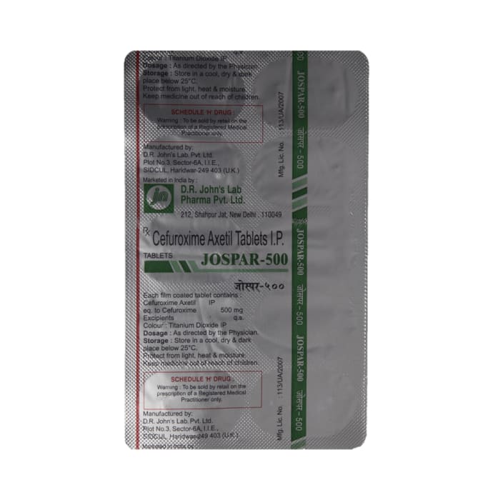 Jospar 500mg Tablet (10'S)