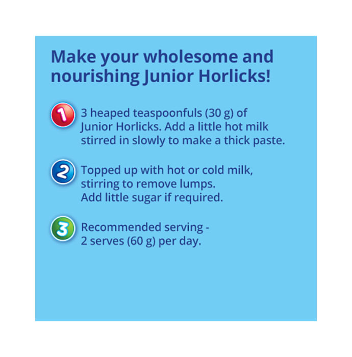 Junior Horlicks Stage 1 Health and Nutrition Drink Refill Pack Original (200gm)