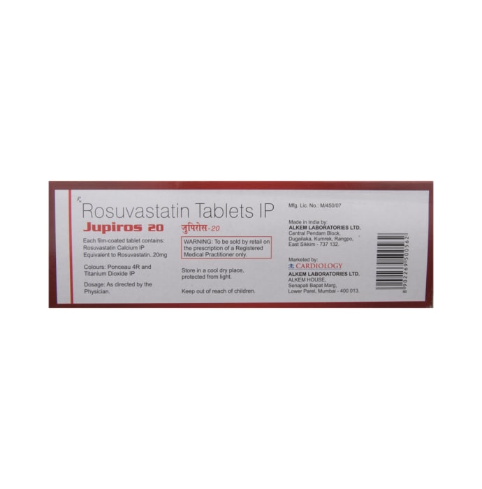 Jupiros 20mg Tablet (15'S)