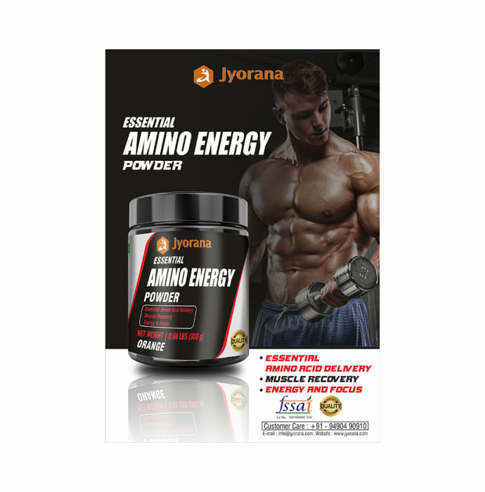 Jyorana Essential Amino Energy Powder Orange (300gm)