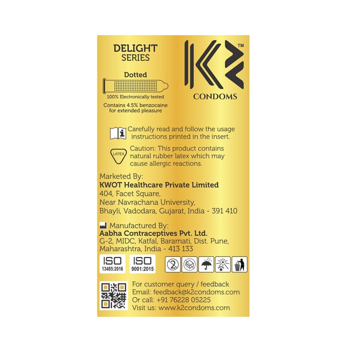 K2 Delight Series Dotted Condom