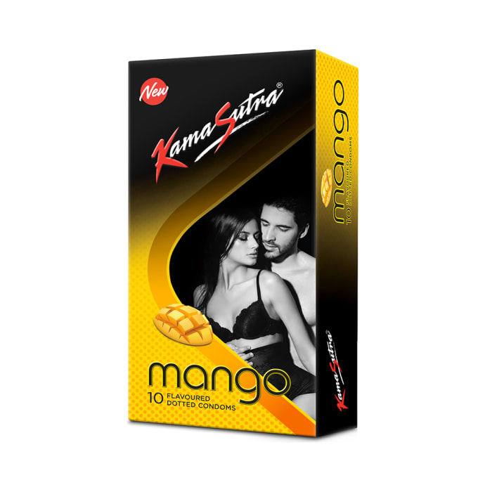 Kamasutra Dotted Condom Mango