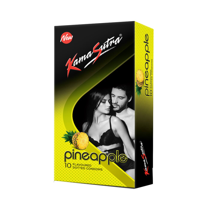 Kamasutra Dotted Condom Pineapple