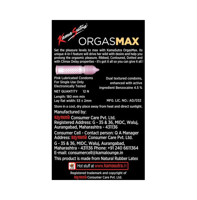 Kamasutra Orgasmax 4 in 1 Condom