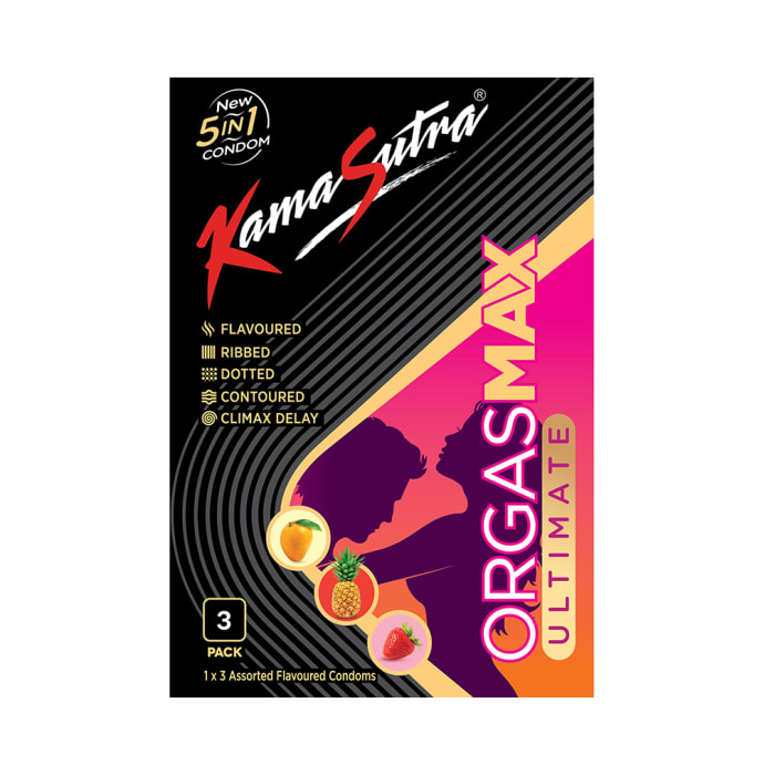 Kamasutra Orgasmax Ultimate 5 in 1 Condom Assorted