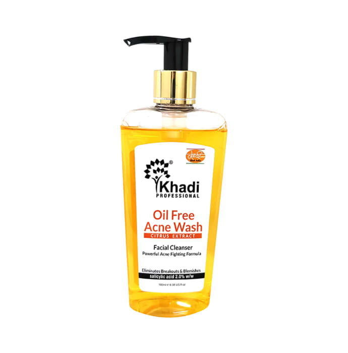 Khadi Professional Oil Free Acne Citrus Extract Face Wash (180ml)