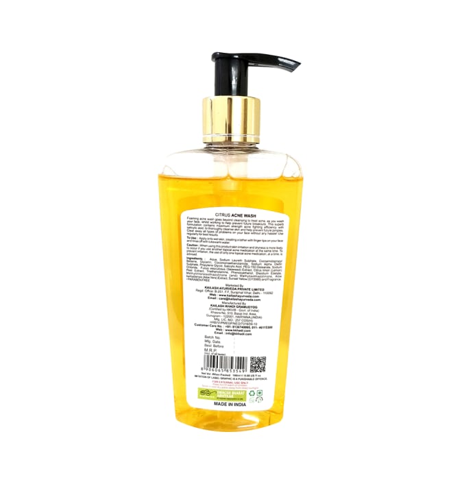 Khadi Professional Oil Free Acne Citrus Extract Face Wash (180ml)