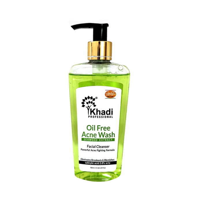 Khadi Professional Oil Free Acne Seaweed Extract Face Wash (180ml)