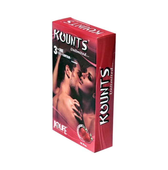 Kounts condom strawberry pack of 2