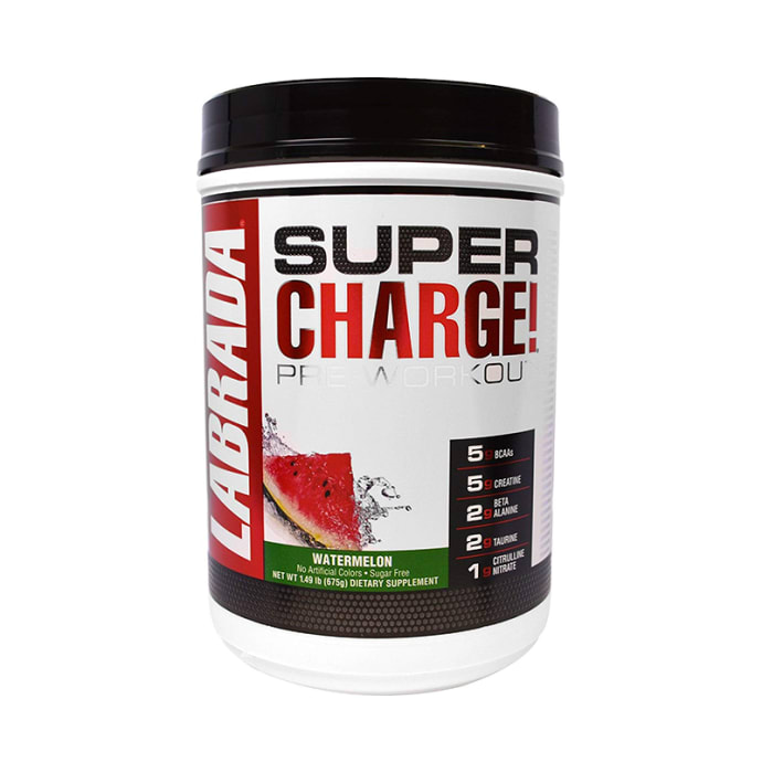 Labrada Nutrition Super Charge Pre-Workout Powder Watermelon (1.49lb)