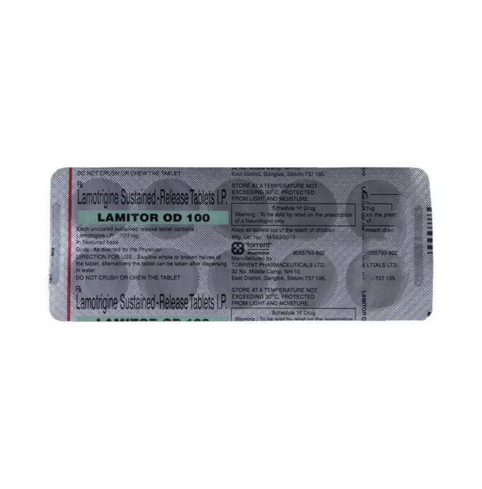 Lamitor OD 100mg Tablet SR (10'S)