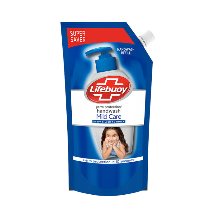 Lifebuoy Mild Care Activ Silver Formula Germ Protection Handwash Refill (1.5Ltr)