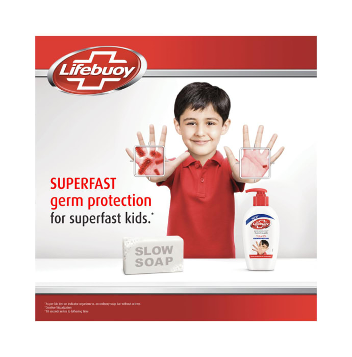 Lifebuoy Mild Care Activ Silver Formula Germ Protection Handwash Refill (185ml Each)