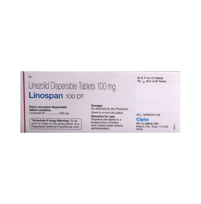 Linospan 100mg Tablet DT (10'S)