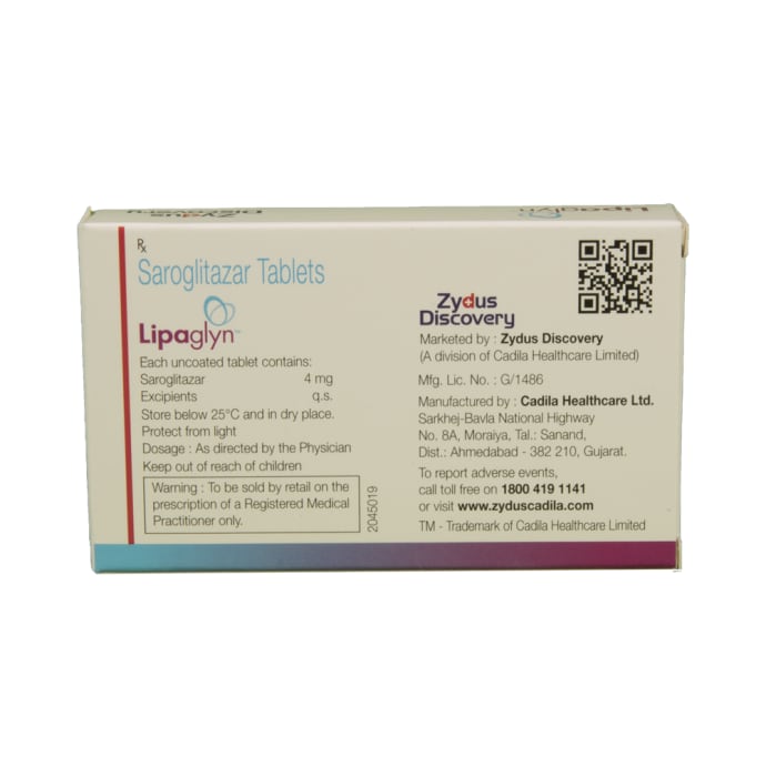 Lipaglyn 4mg Tablet (10'S)